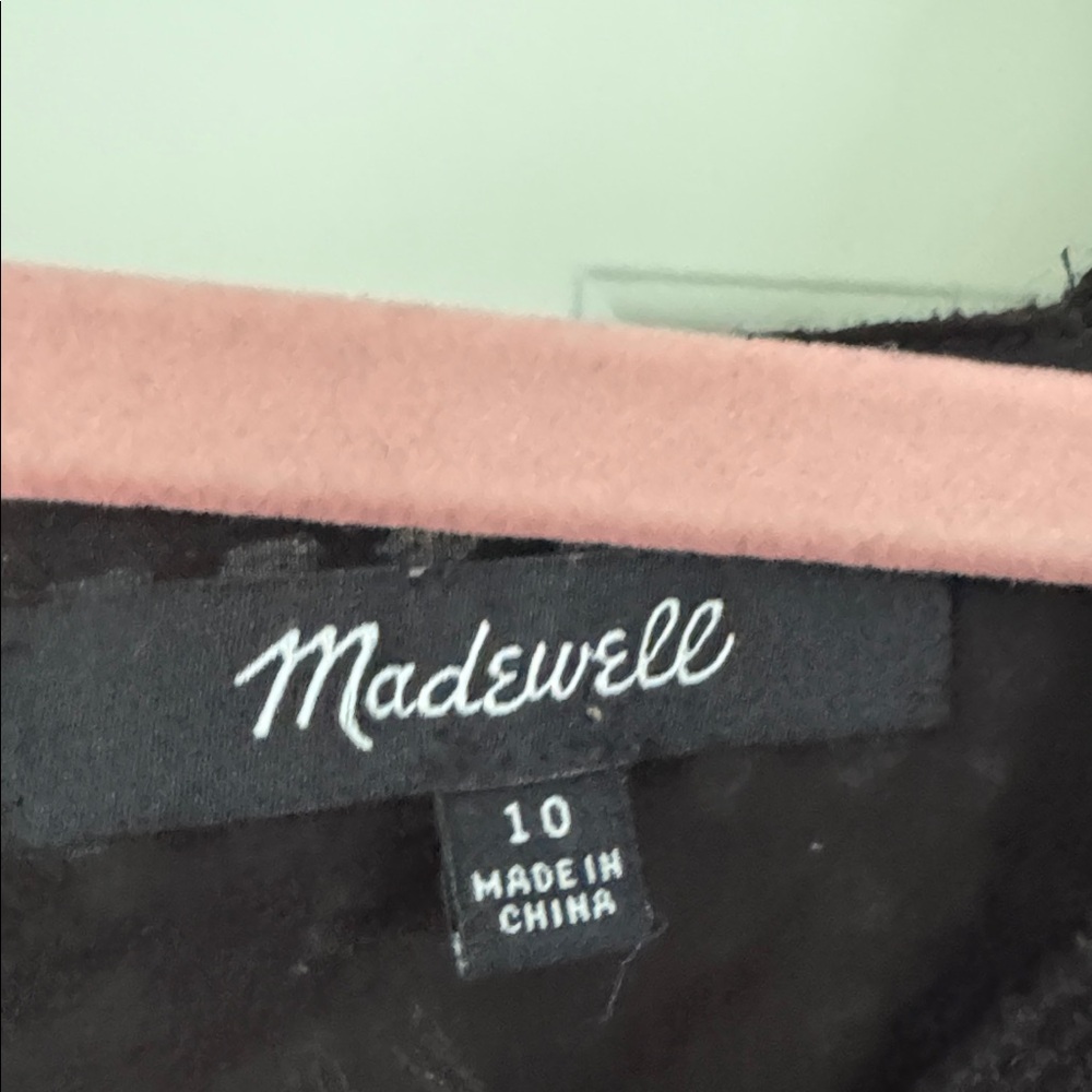 Madewell Black Garment Mini Dress with Trim Size: 10. ✨ - Picture 2 of 5